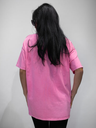 Azara różowy t-shirt z napisem