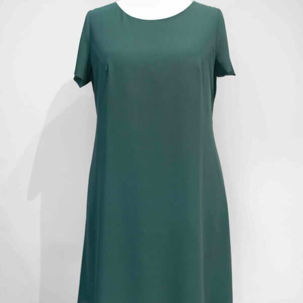 Gabriela Visconti elegancka zielona sukienka plisowana plus size