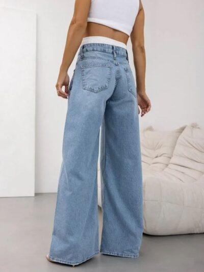 cocomore szerokie spodnie jeansowe