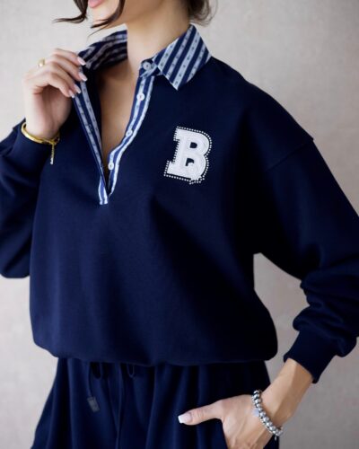 by o la la...! błękitna bluza