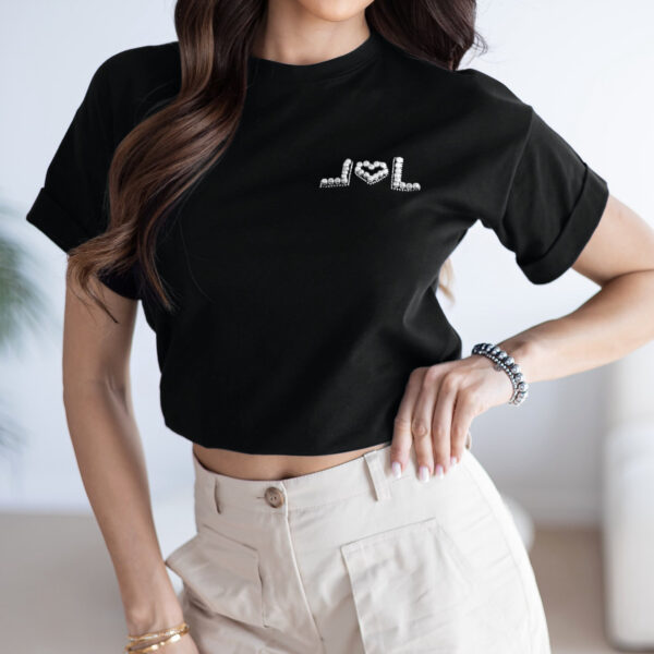 by o la la czarny t shirt