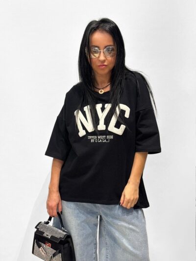 by o la la biały t shirt nyc