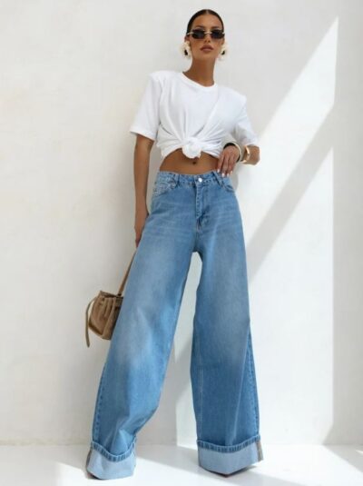 Spodnie COCOMORE LYON JEANS niebieskie - obrazek 2