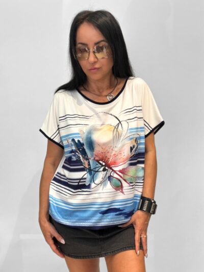 jakmor t shirt z nadrukiem kwiatowym