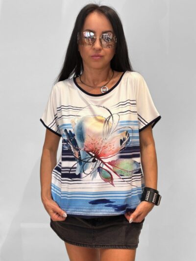 jakmor t shirt z nadrukiem kwiatowym