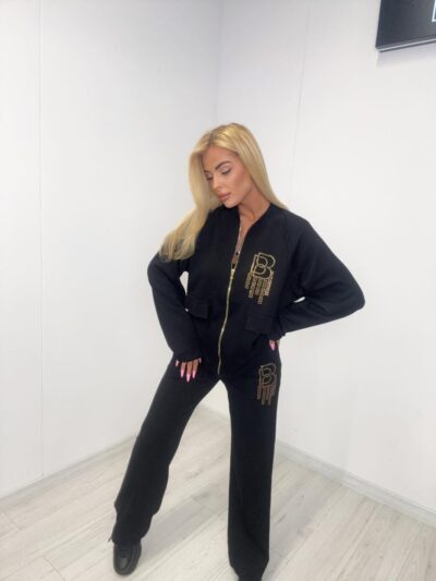 paparazzi fashion komplet dresowy brilliant brands czarny