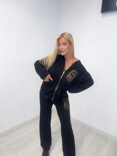 paparazzi fashion komplet dresowy brilliant brands czarny
