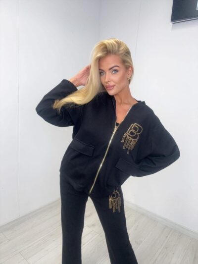 paparazzi fashion komplet dresowy brilliant brands czarny