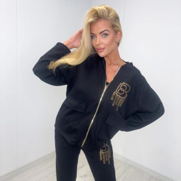 paparazzi fashion komplet dresowy brilliant brands czarny