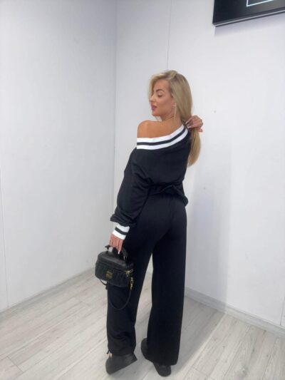 paparazzi fashion komplet dresowy brilliant brands czarno biały